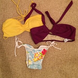 Medium swim top & Small Acacia Bottoms