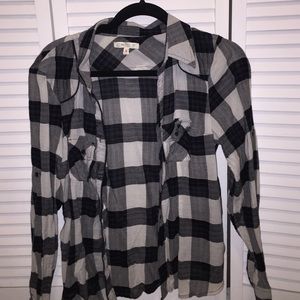 🚨SOLD🚨 BLACK AND WHITE FLANNEL