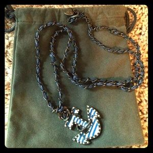 Betsey Johnson Anchor pendant necklace