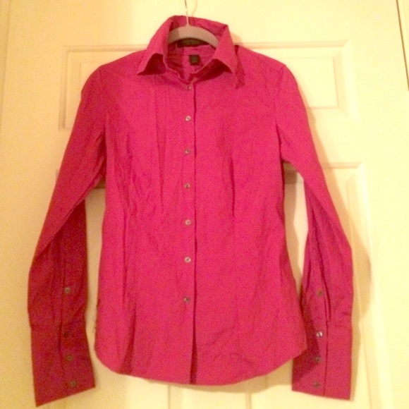 Express magenta button down