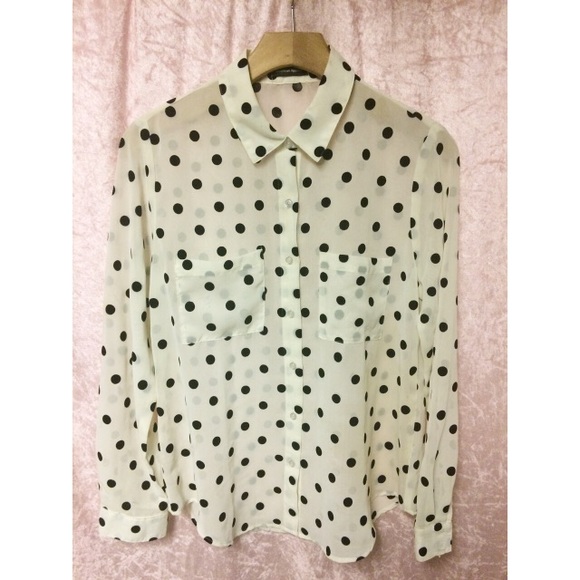 Chiffon Polka Dot shirt
