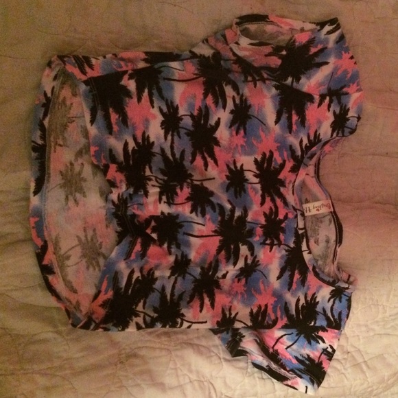 Palm tree crop top