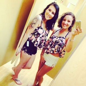 White shorts with lace