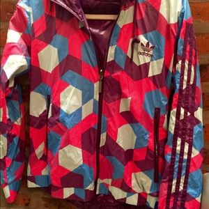 Adidas reversible hooded jacket