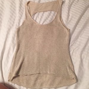 Brandy Melville heart back knit top