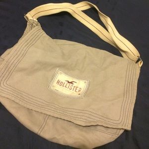 Gray Hollister Messenger bag