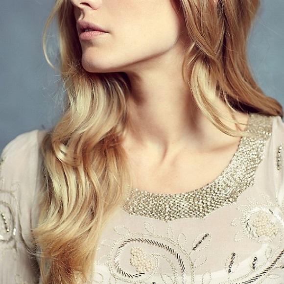 Free people curling vines beaded shift dress - Picture 4 of 4