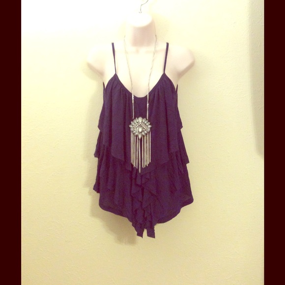 ❤️ Navy flutter-tank & Necklace