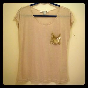 Forever 21 beige shirt