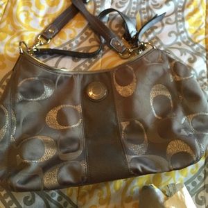Gray Coach purse