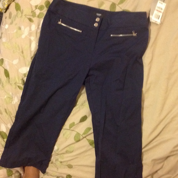 Navy Blue Alfani Petite Capri