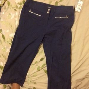 Navy Blue Alfani Petite Capri