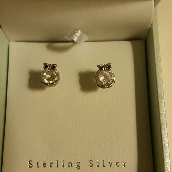 Contessa Di Capri Sterling Silver Owl Earings!