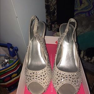 Lulu Townsend Silver beaded Shania size 11