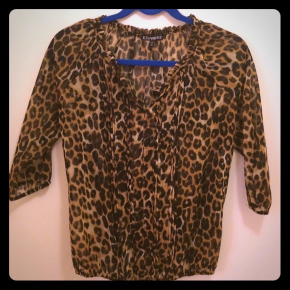 Express Leopard/Cheetah shirt