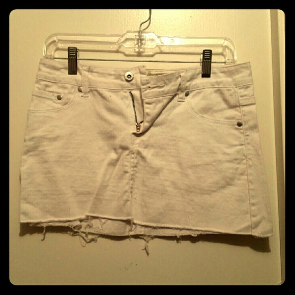 Jean mini skirt