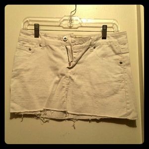 Jean mini skirt