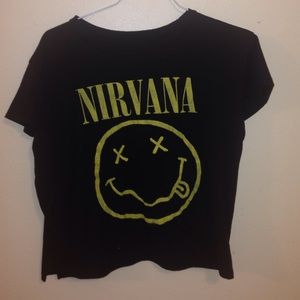 nirvana crop top