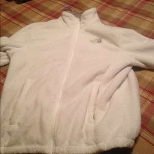 White north face jacket