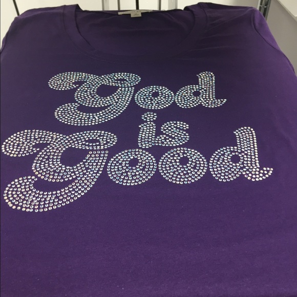 God is good bling tshirt