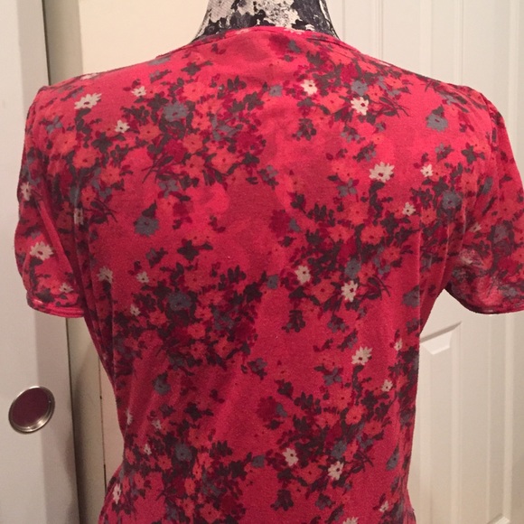 Pink floral MNG by Mango top - Picture 4 of 4
