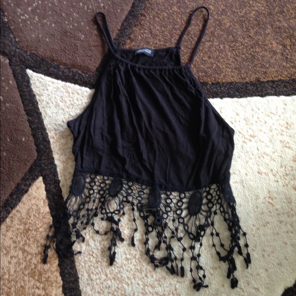 Lace bottom crop top Love Culture ! SOLD - Picture 1 of 2