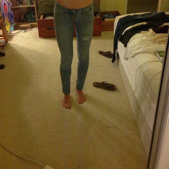pacsun light wash skinny jeans