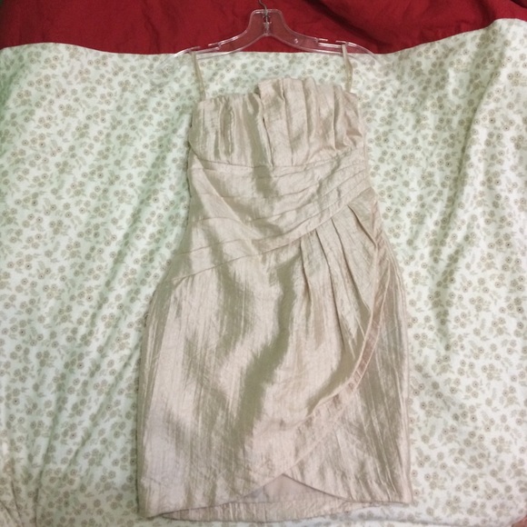 H&M Pleated Tulip Hem Dress