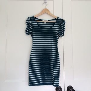 F21 Striped Bodycon Dress