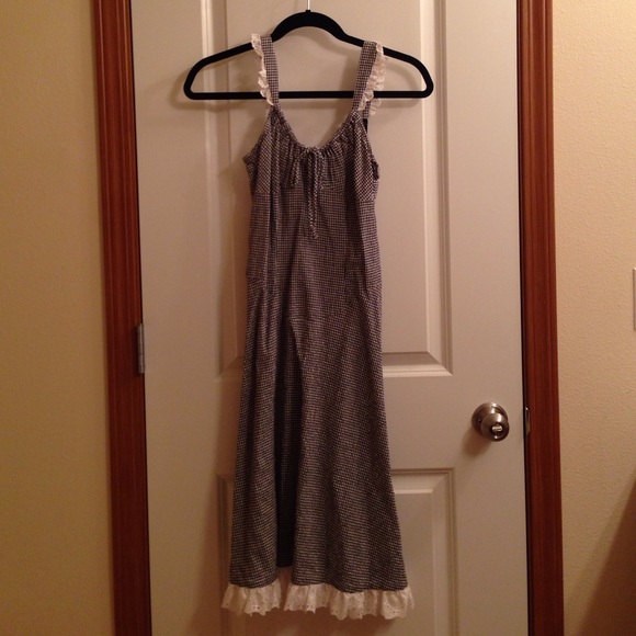 Betsey Johnson Black Gingham Dress