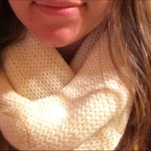 Cream circle scarf