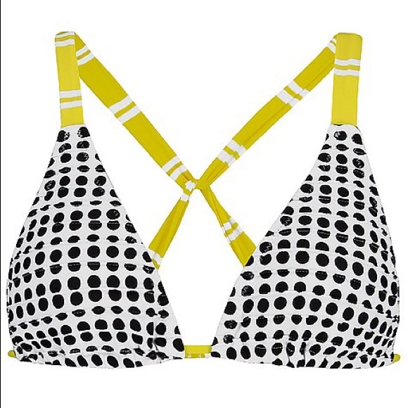 Raisins Baja Halter Black & Yellow Bikini Set