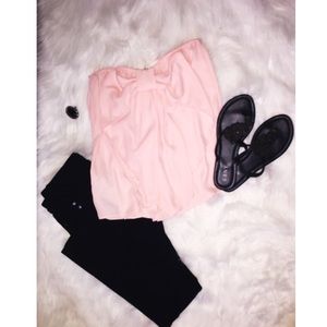 Light pink bow top!
