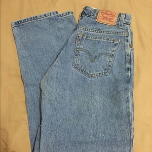 Levi high waisted denim jeans