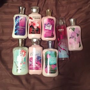 Bath & Body Works, lotion and body spray.