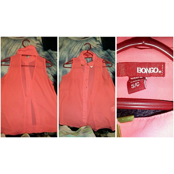 orange button up