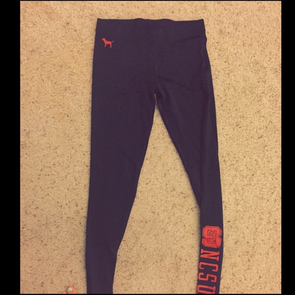 Pink Victoria secret Nc State leggings