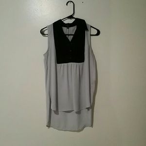 Monteau | Tuxedo Look A Like Top