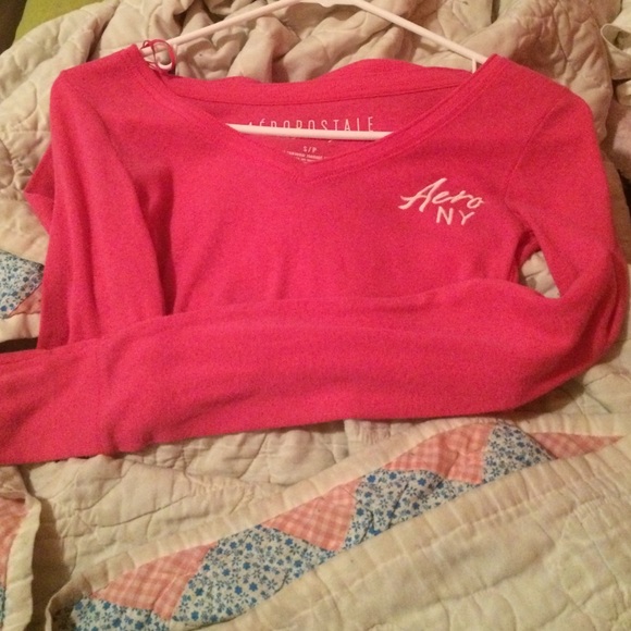 Aeropostale long sleeve pink shirt