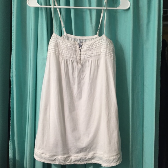 White Lucky Brand spaghetti strap top!