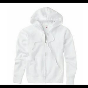 All white woman's hoodie