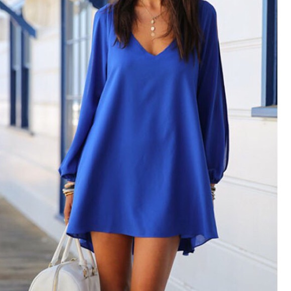Blue dress
