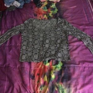 Arabic printed crop top
