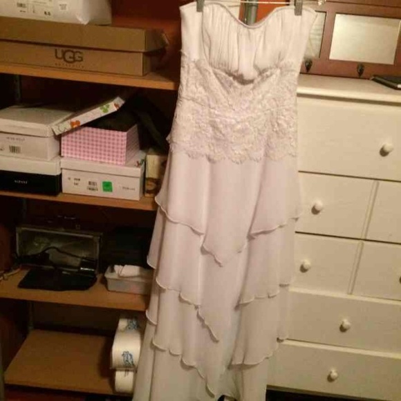 White prom dress