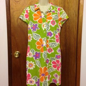 BODEN RETRO PRINT POLO DRESS