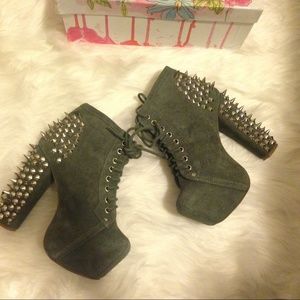 Grey spiked Jeffrey Campbell litas