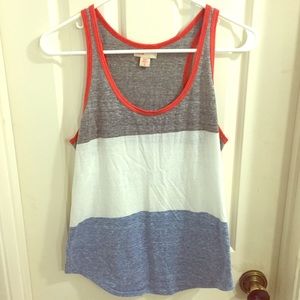 Tri colored tank