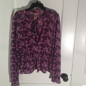 Free People floral sweater