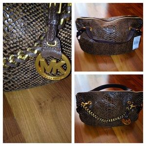 Authentic Snakeskin Michael Kors Handbag