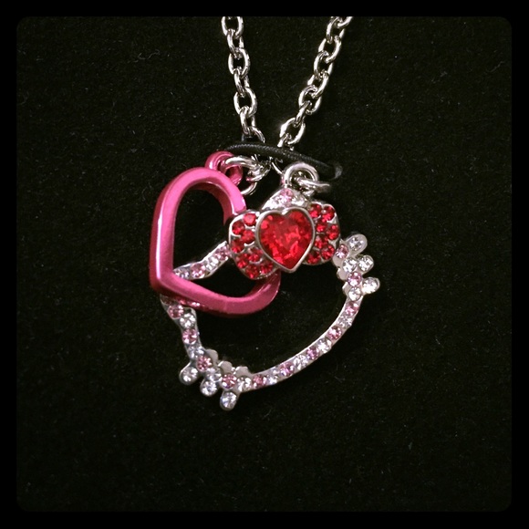 Authentic Hello Kitty with Heart Link Necklace